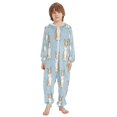 thumbnail image 2 of Soft Big Kids Onesie Pajamas Cozy Loose-Fit Jumpsuits for kids with Pockets for Christmas Lounge & Play Cute Little Dog Pattern, 2 of 8