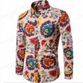 thumbnail image 1 of Camisas hawaianas de manga larga, camisas de moda para hombre, blusas florales, blusas de playa cubanas, ropa para hombre, camisas con cuello vuelto para hombre, 1 of 6
