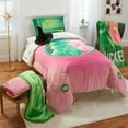 thumbnail image 2 of Wicked Green Print Fleece Throw Blanket, 46 x 60, 2 of 7
