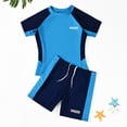 thumbnail image 2 of YunPes Children's Swimming Swimsuit Summer Children's Swimsuit Short Sleeved Split Swimsuit Swim Suits Toddlers, 2 of 7
