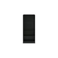 thumbnail image 2 of Robeck Large Bookcase, 5 Display Shelves, Classic 72 Inch Black Wood, 2 of 5