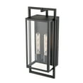 thumbnail image 3 of Millennium Lighting  Agatha 2 Light Outdoor Wall Sconce in Textured Black 19.6  Inch, 3 of 5