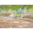 thumbnail image 2 of William Merritt Chase 24x18 Black Ornate Framed Double Matted Museum Art Print Titled: Terrace, Prospect Park (ca. 1887), 2 of 5