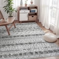 thumbnail image 1 of SIABC-Boho Area Rug 3x5 Carpet-Rugs for Living Room Door Mat Indoor Entryway Bedroom Modern Moroccan Washable Rugs for Bedroom Distressed Neutral Rug Black, 1 of 4