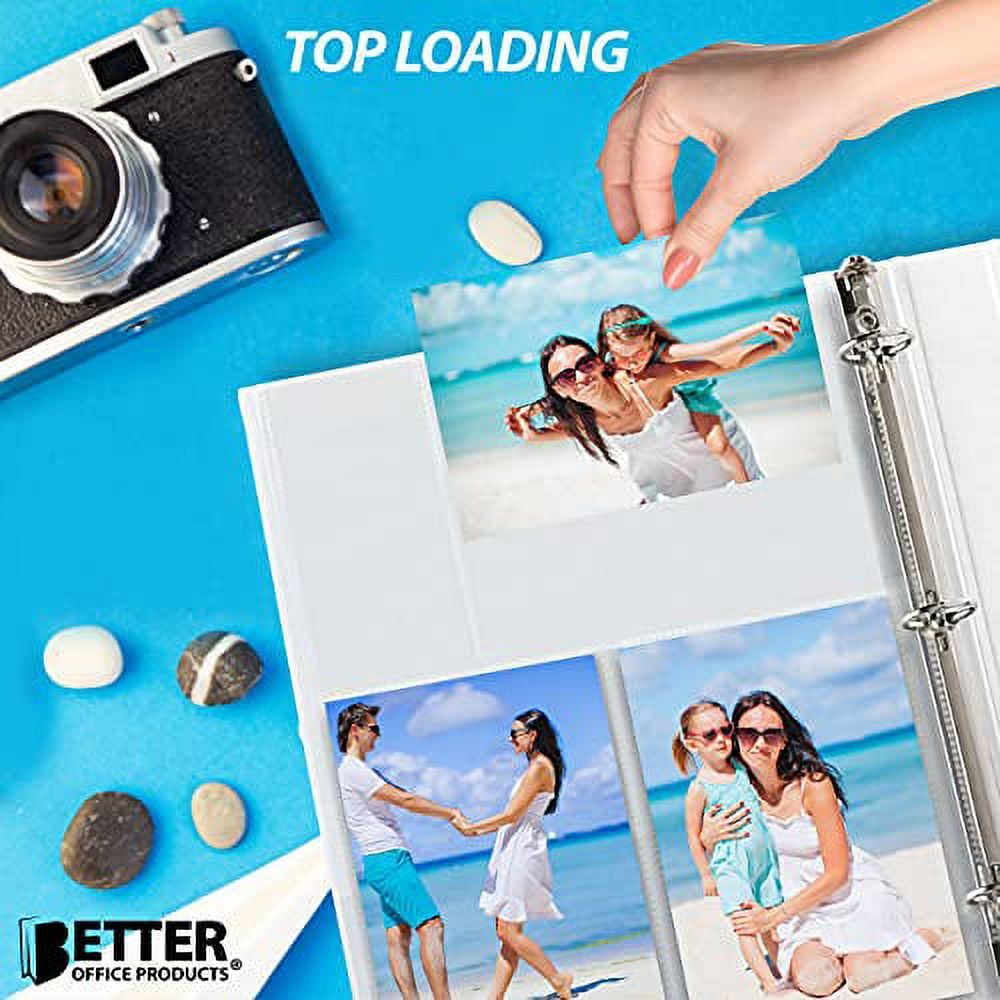 Photo Album Refill Pages 3-Ring Binder 4 X 6 Mixed 25 Pack Matte