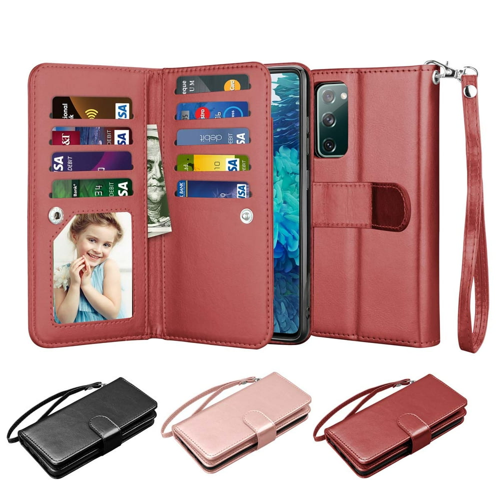 Galaxy S20 FE 5G Wallet Case, Galaxy S20 Fan Editon Cover, Njjex Luxury