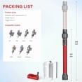 thumbnail image 5 of Extendable Wand For Dy*son V7 V8 V10 V11 V15 Cordless Vacuum, Versatile Stick Vacuum Replacement Parts -B, 5 of 6