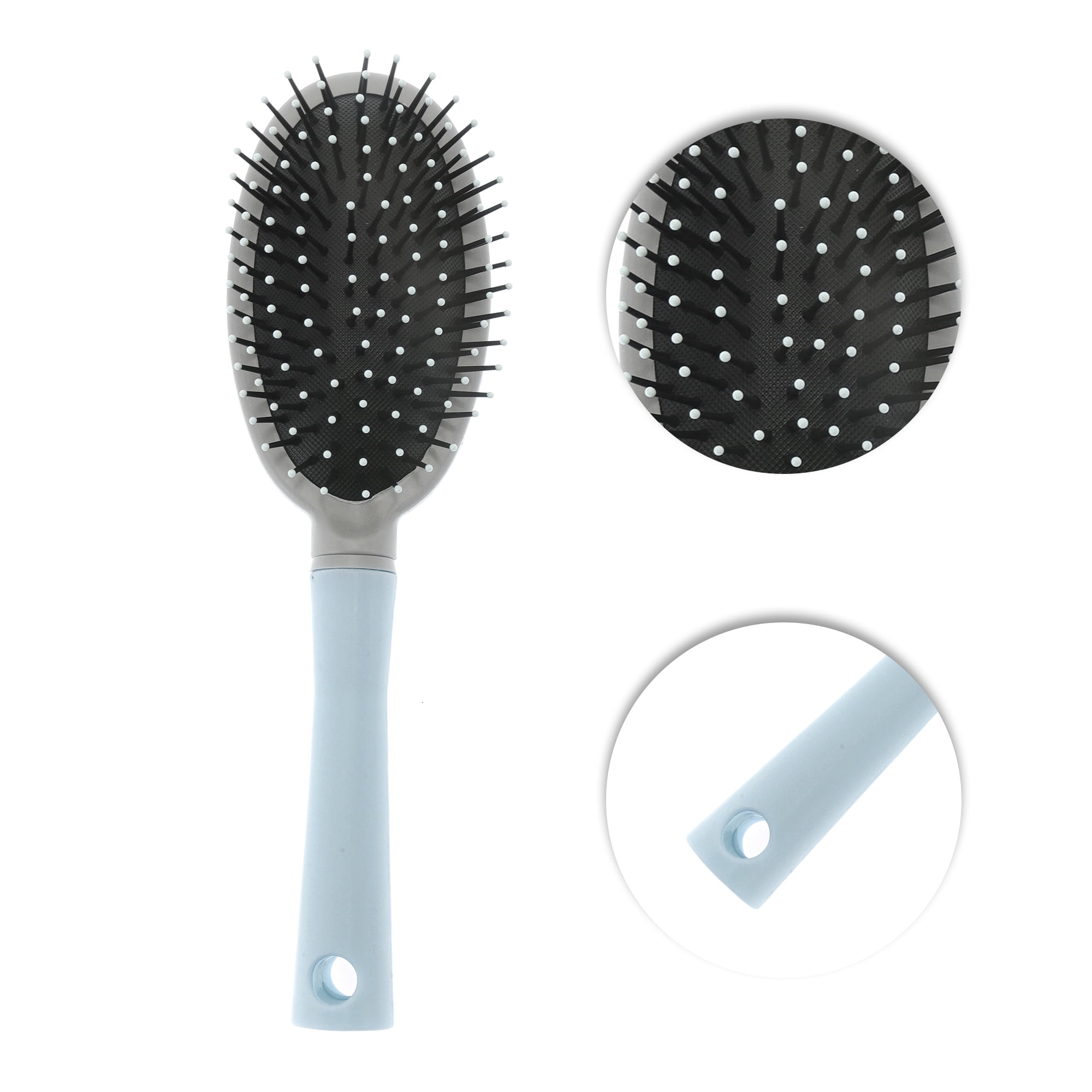 Unique Bargains 1 Pc Lightweight Airbag Hair Brush for All Hair Types Blue