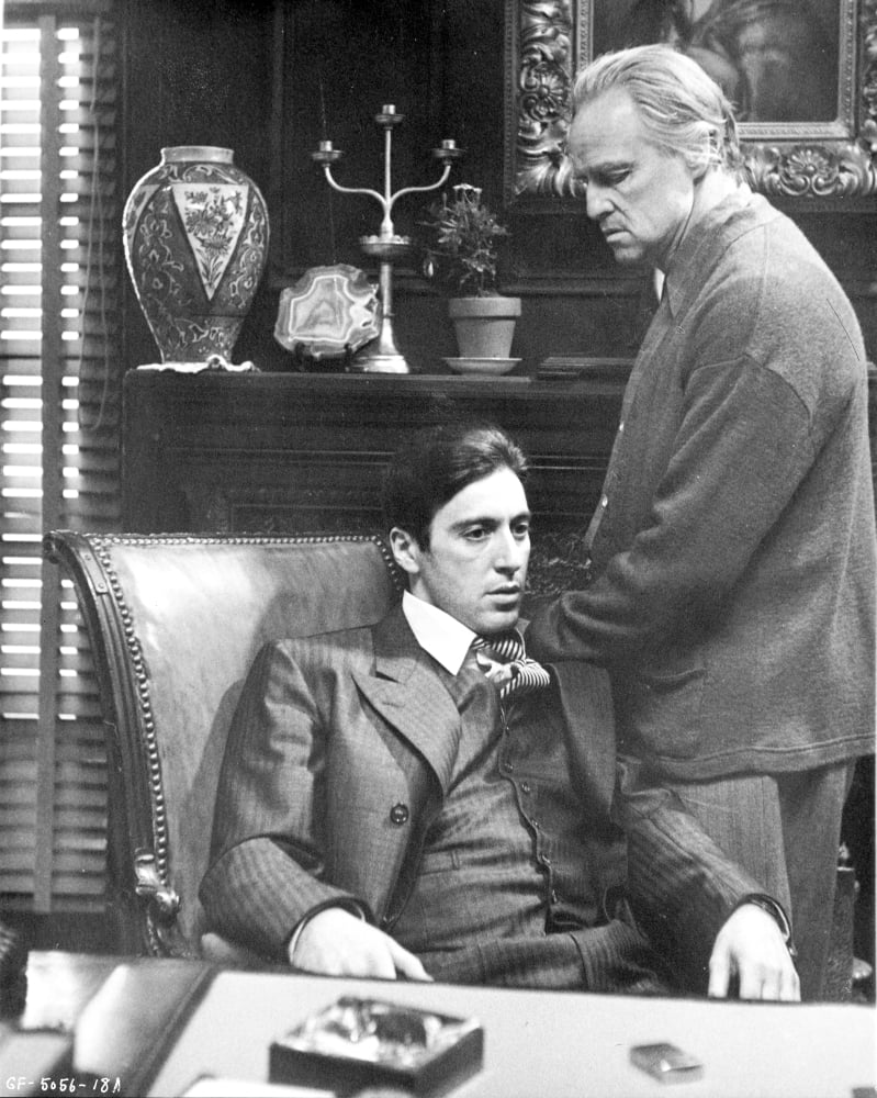 Marlon Brando and Al Pacino in The Godfather Photo Print (8 x 10