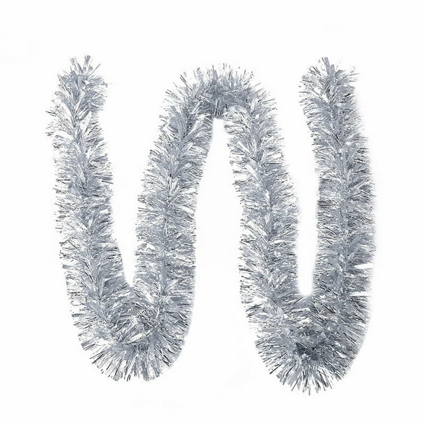 Garlands Christmas Tree Decorations. Thick Thin Metallic Streamers Xmas