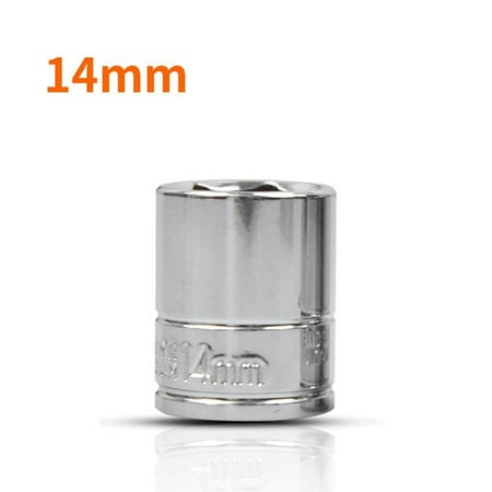 

1pc 1/4 Socket Wrench Head Sleeve Hand Tools Auto Repair Removal Tool 4-14 mm