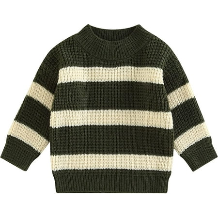 

PIKADINGNIS Toddler Boy Girl Christmas Clothes Santa Baby Long Sleeve Crewneck Knit Sweater Pullover Warm Fall Winter Sweatshirt