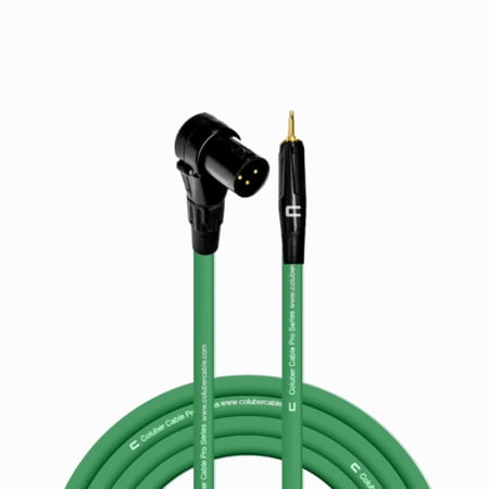 Coluber Cable Right Angle Male XLR - 3.5 TS Male 3-Pin Microphone Connector