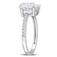 thumbnail image 3 of Everly Women's Created Moissanite Sterling Silver Engagement Ring, 3 of 8