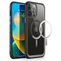 SUPCASE Unicorn Beetle Mag Case for iPhone 14 Pro Max 6.7", Compatible with MagSafe Shockproof Protective Slim Clear Case (Black)
