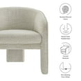 thumbnail image 2 of Modway Greer Boucle Fabric Upholstered Accent Armchair in Parchment, 2 of 9