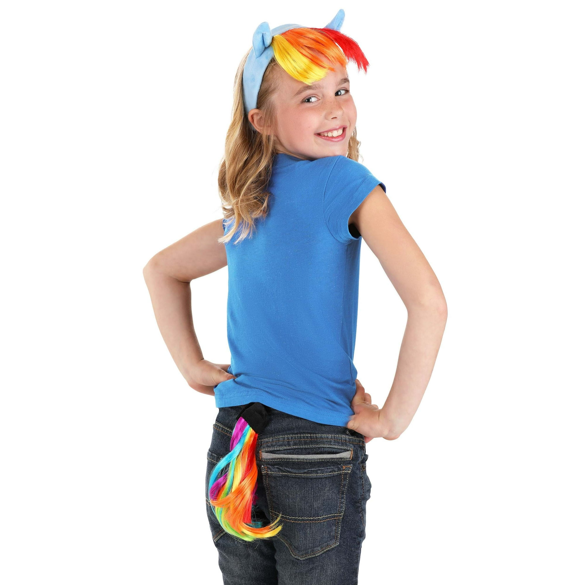 Rainbow Dash Headband Tail & Cutie Mark Costume Kit - Walmart.ca