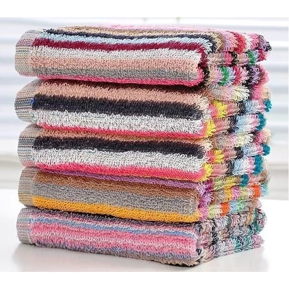 Vruelia 8Pcs Kitchen Dishcloths for Washing Dishes, Ultra Absorbent Dish Rags, Cotton Cleaning Cloths , 12x12 Inches (Mix)