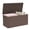 Brown, variant on Outdoor Storage Box, 100 Gallon Deck Box Outdoor Storage Bench Outside Waterproof Resin Storage Bench, UV Resistant