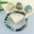 thumbnail image 4 of Beaded Bracelets for Men Women, Natural Stone Crystal Beads Bracelet - Natural Gemstone Stretch Beaded Jewelry with 8mm Round Beads - For Daily Unisex Wear & Gift Giving, 4 of 4