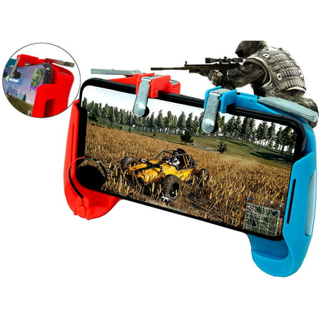 Agoz Phone Game Controller Gamepad Grip Shoot Aim L1R1 Trigger PUBG Mobile Gaming with Optional Joystick for Apple iPhone XS MAX, XS, XR, X, 8 Plus, 8, 7 Plus, 7, 6 Plus, 6, 6S, 6S (Best Games For Iphone 7 Plus)