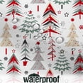 thumbnail image 5 of Merry Christmas Shower Curtain, Christmas Tree with Red Stars Snow Snowflake New Year Winter Bathroom Curtain Home Xmas Decor Waterproof Fabric Machine Washable with 12 Hooks, 5 of 6