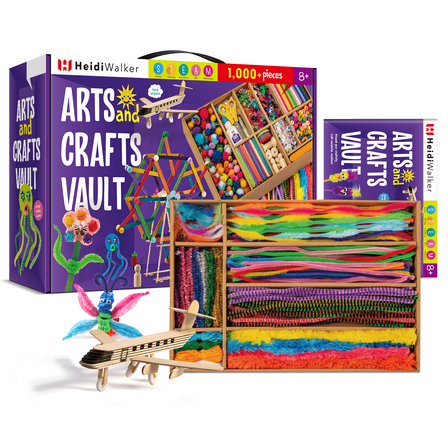 Piano Potato Arts & Crafts Vault, Craft Supplies Kit for Kids, Activity Crafting Box, Arts And Crafts Kit Gifts for Age 8  Kids