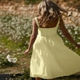 thumbnail image 4 of POINTERTECK Femmes Été Sans Manches Couleur Unie Taille Haute Robe Midi Cami, 4 of 5