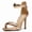 Gold, variant on Gold Stiletto Heels For Women Back Zipper Round Open Toe Ankle Strappy Sparkle Glitter Metallic Sexy Party Wedding Dressy high heels Sandals 6