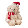 thumbnail image 2 of Oso de peluche para Navidad, juguete de peluche y decoración navideña. Blanco, 2 of 8