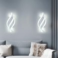 thumbnail image 3 of Aplique de pared LED, aplique de pared moderno para interiores de 22 W, aplique de pared de metal creativo 1800 lm para dormitorio, hogar, pasillo, sala de estar 6000 K (blanco frío), 3 of 5