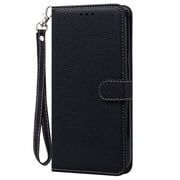 TECH CIRCLE Wallet Case for iPhone 11 Card Slots Holder Slim PU Leather Folio Flip Case with Hand Strap, Black