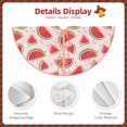 thumbnail image 4 of Daiia Watermelon Drawing Merry Christmas Tree Skirt , Xmas Large Lace-up Tree Skirt, Santa Snowflakes Rustic Home Decorations New Year Party Farmhouse Decor-36", 4 of 7