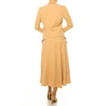 thumbnail image 4 of Women's Solid 2-Piece Blazer and Long Skirt Set ? Elegant and Professional, 4 of 8