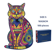 Unique 3D Wooden Puzzle, Boutique Gift Box,Fabulous Montessori Toys Gift，Mysterious Animals, Gift Wrap for Adults Kids (Garfield)