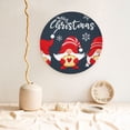 thumbnail image 5 of Zufioo Cute Christmas Gnomes (2) Print Bone China Decorative Plate, Ceramic Dinner Plate with Stand Ceramic Decoration Homewares-7in, 5 of 6