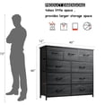 thumbnail image 2 of Dresser for Bedroom,9-Drawer Dresser for Nursery, Entryway, Closets,Tall Chest of Drawers with Steel Frame, Wood Top, 2 of 6