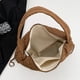 thumbnail image 3 of Bolso de mochila para mujer, bolso de celosía acolchado elegante, bolso de mano con cordón Retro, 3 of 9