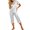 01# White, variant on Women's Satin Pajama Set with Pockets Silk Button-Down Top Hotel-Style Sleepwear Long Sleeve Relaxed Fit Nightwear Bridal Gift S-2XL