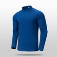 thumbnail image 6 of COSFO Mock Neck Men Sweatshirts Pullover Athletic Solid Shirts Loose Fit Casual Stretch Lightweight Long Sleeve Shirts for Men, 6 of 6