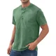 thumbnail image 3 of Playera Henley Casual Moda Manga Corta Para Hombre Algodón, 3 of 6