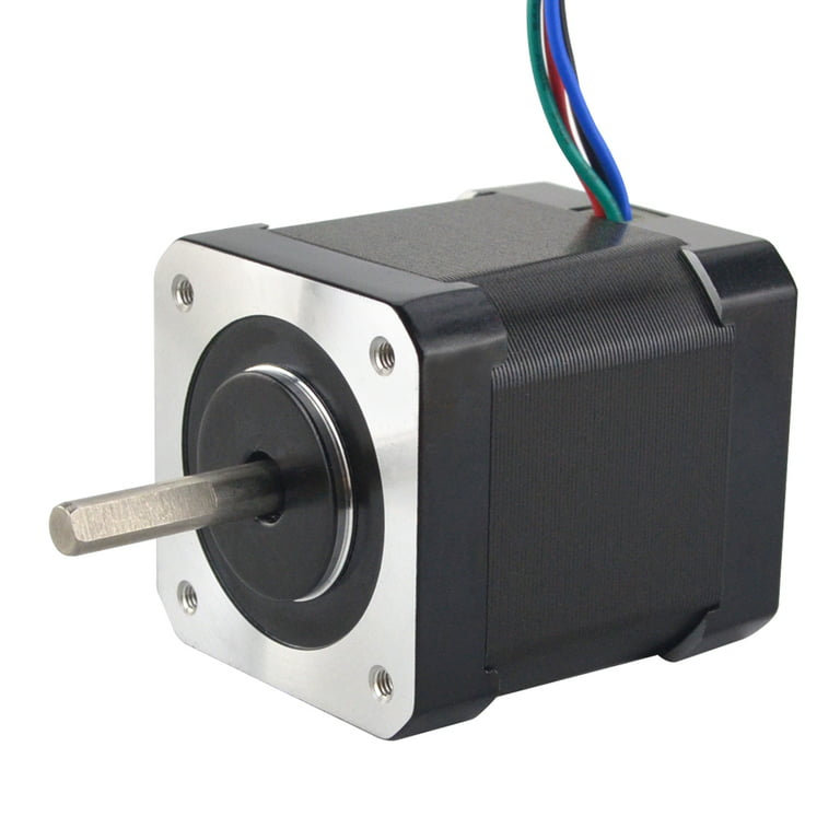 Samengroeiing video laser Nema 17 Stepper Motor 84oz.in 2A 17HS19-2004S1 42x48mm 4 Wires with 1m  Cable and Connector by STEPPERONLINE - Walmart.com