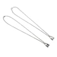 thumbnail image 2 of 2 collares con candado de acero inoxidable antialérgicos de 50 cm para mujer., 2 of 14