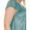 thumbnail image 6 of EZI Nightgowns for Women - Soft & Breathable Satin Night Gowns for Adult Women - Medium to Plus Size Womens Sleep Shirts - Knee-Length Nightgown, 6 of 9