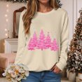 thumbnail image 2 of Towmus Christmas Sweatshirt for Women Cute Xmas Tree Casual Crewneck Sweatshirt Oversized Graphic Pullover Tops, 2 of 6