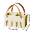 thumbnail image 2 of Foldable Portable Shower Storage Basket, Dry and Wet Separation Bath Organizer, Independent Day Decor, Lightweight Travel Carrying Caddy for Bathroom, Gym and Dormitory Use, Green, 2 of 6