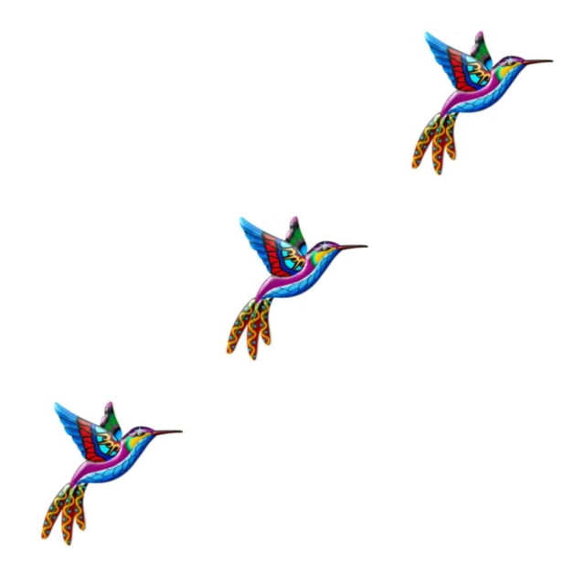 Colibrí de hierro Injueey para colgar en la pared de la oficina decoración del hogar dormitorio colorido