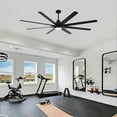 thumbnail image 5 of Tower Fan 84 Inch Large 8 PCS Plywood Reversible Blades Ceiling Fan With Light Kit 3 Color Dimmable LED, DC 6 Speed ,Remote Control Ceiling Fan for Patio Living Room, Bedroom, Office,Indoor.(Matte, 5 of 17