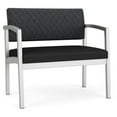 thumbnail image 1 of Chaise Bariatrique d'Attente de Réception en Acier Lenox / Acier Argenté / Gris Foncé / Noir, 1 of 5