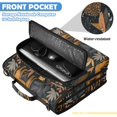 thumbnail image 6 of Zipper Binder with Shoulder Strap 2 inch 3 Ring Waterproof File Folder Organizer Bag 500 Sheet Cheetahs and Jungle Foliage Pattern, 6 of 8